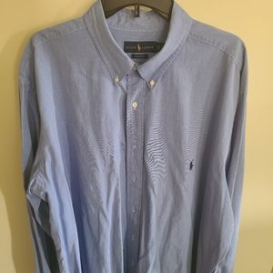 Mens Ralph Lauren  size 2XB chambray blue color